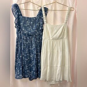 Blue Floral and White Sundress Bundle Deal